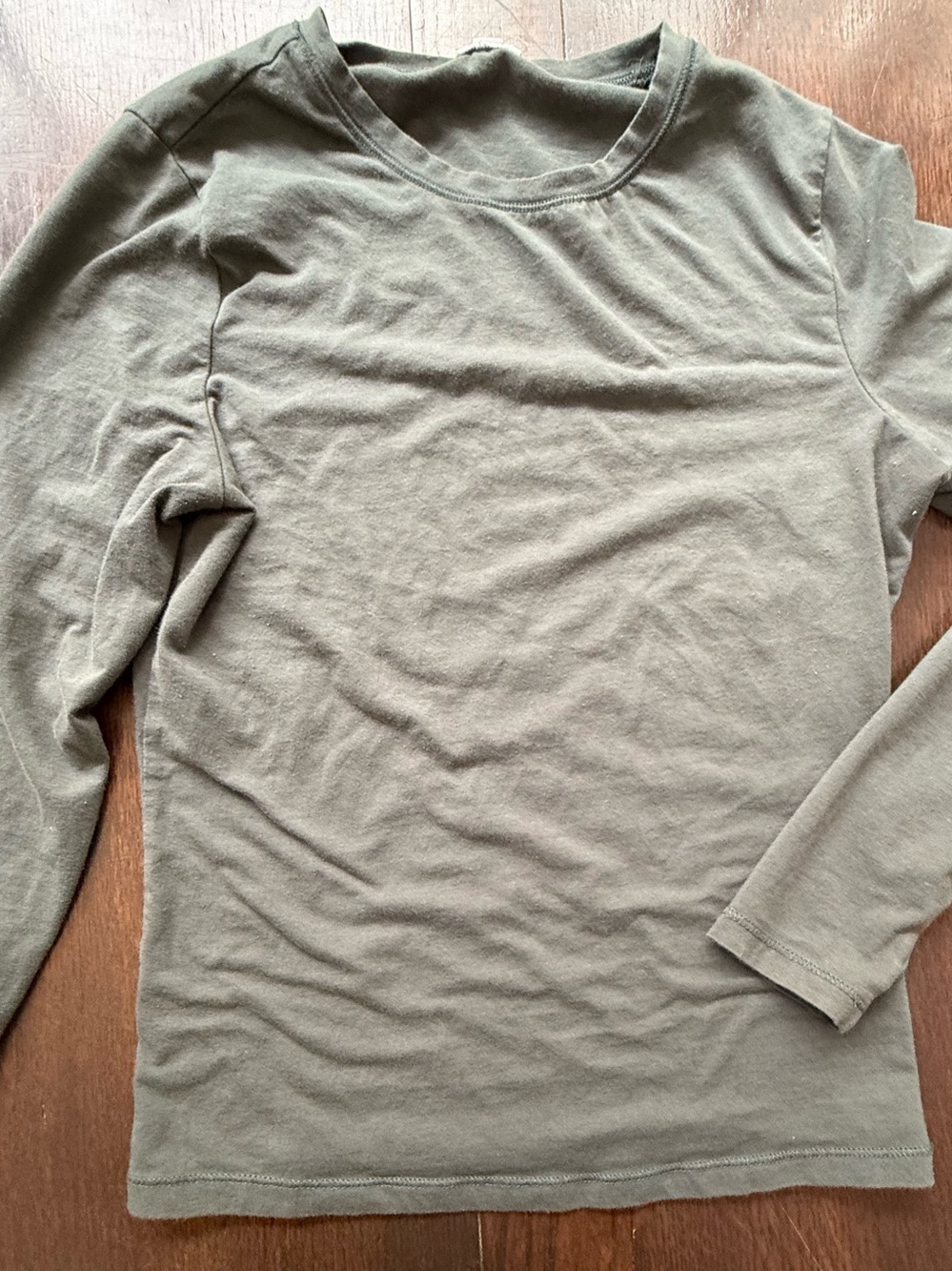 Garage Olive Green Long Sleeve Tee size small - Picture 2 of 7